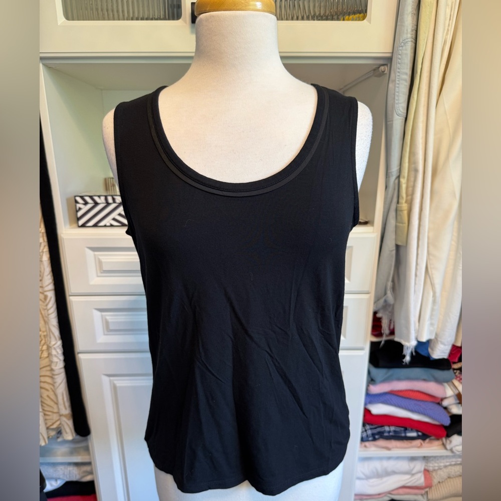 Talbots Sleek Black Tank Top